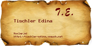 Tischler Edina névjegykártya